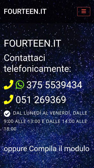 Screenshot of fourteen.it