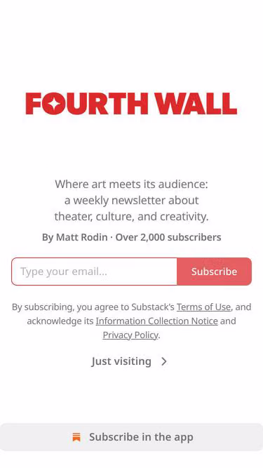 Screenshot of fourthwall.news