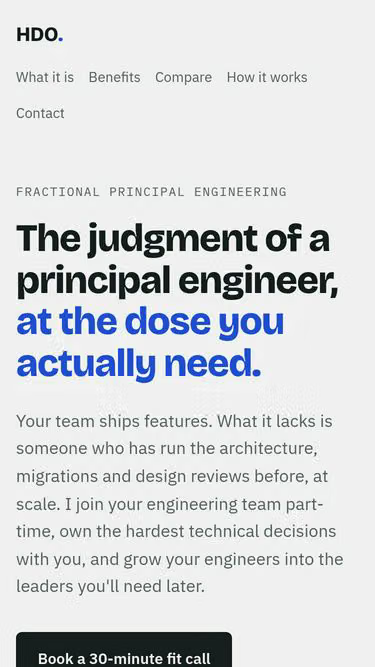 Screenshot of fractional.engineering