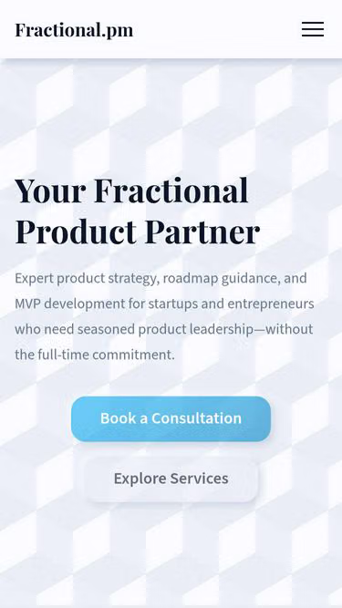 Screenshot of fractional.pm