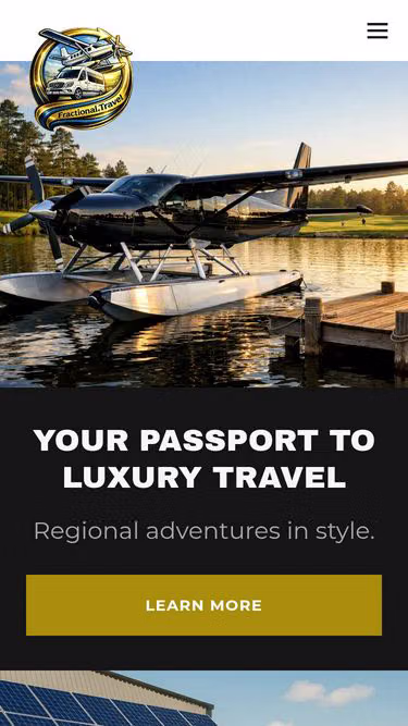 Screenshot of fractional.travel
