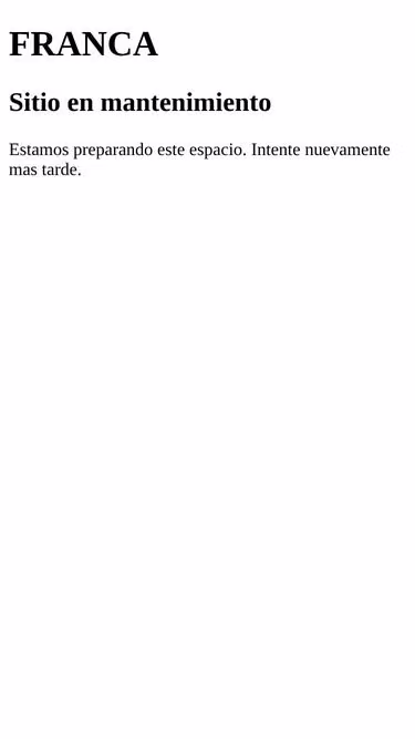 Screenshot of franca.net.pe