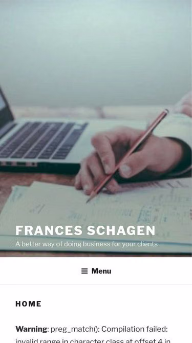 Screenshot of frances.business