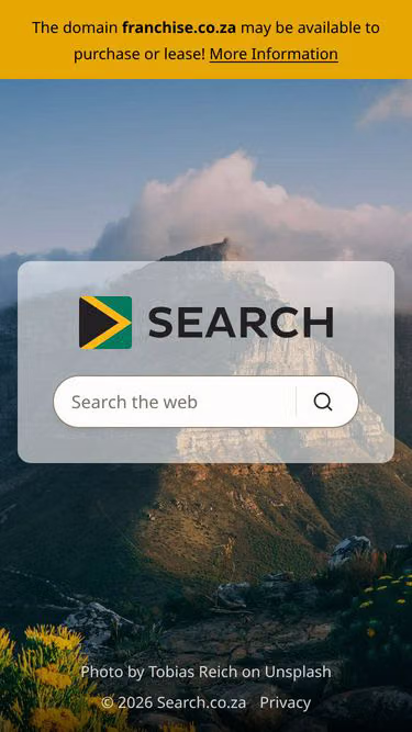 Screenshot of franchise.co.za