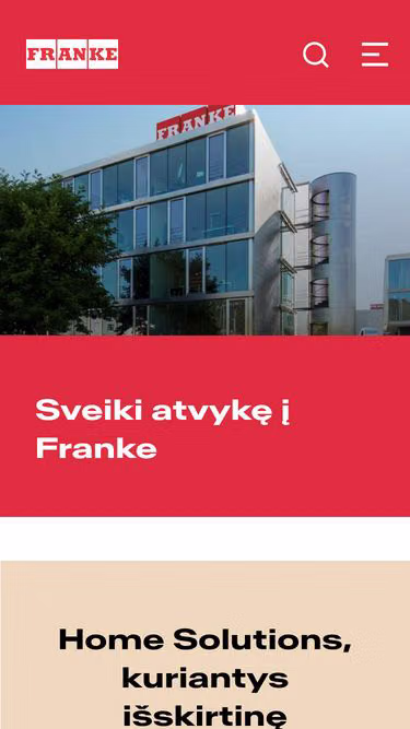 Screenshot of franke.lt