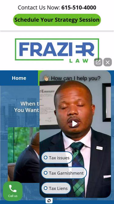 Screenshot of frazier.insure