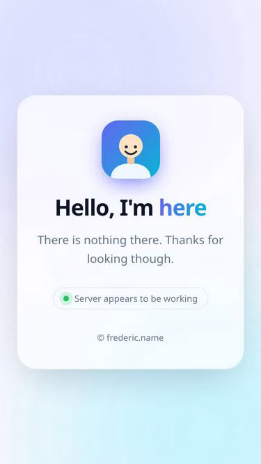 Screenshot of frederic.name