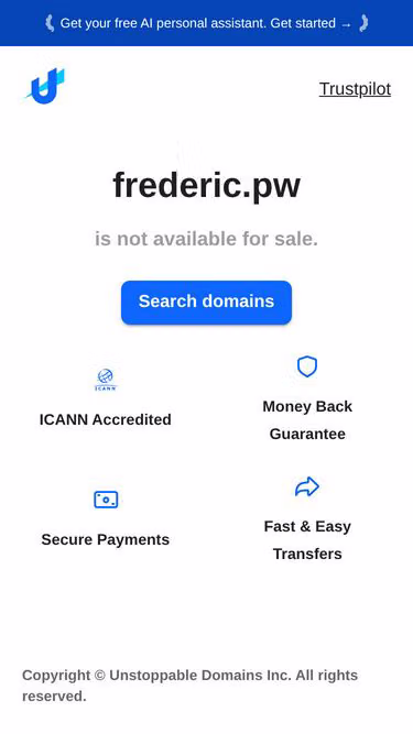 Screenshot of frederic.pw