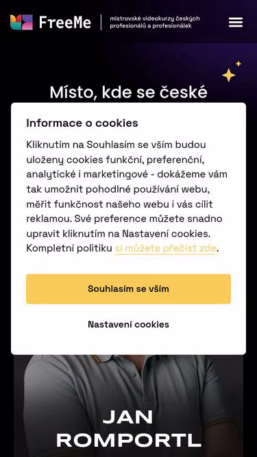 Screenshot of freeme.cz