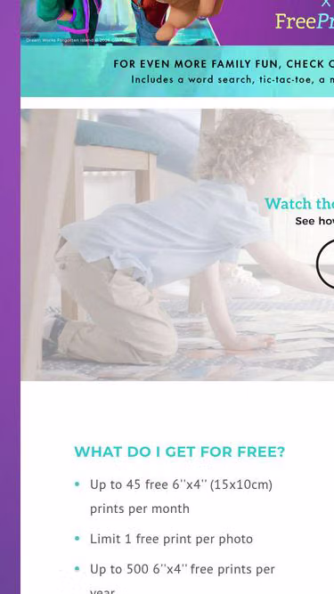 Screenshot of freeprints.co.uk
