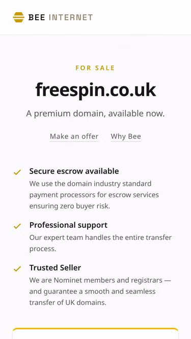 Screenshot of freespin.co.uk