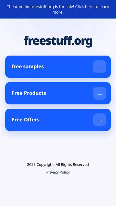 Screenshot of freestuff.org
