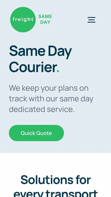 Screenshot of freight.co.uk