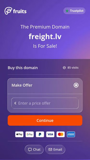Screenshot of freight.lv