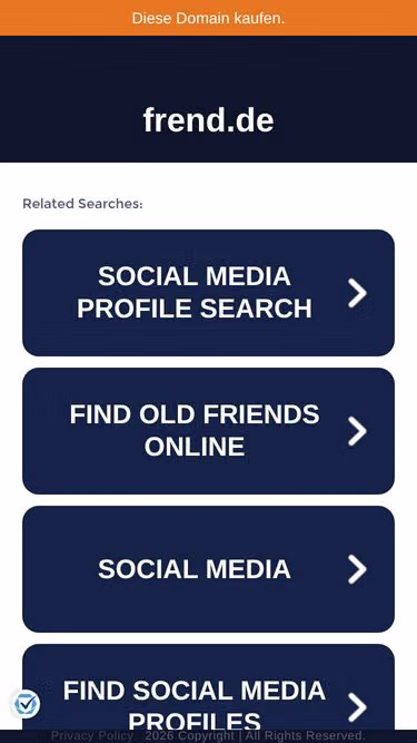 Screenshot of frend.de