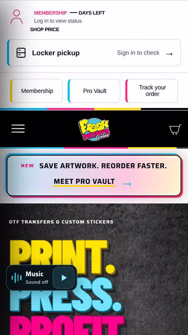 Screenshot of freshprints.online