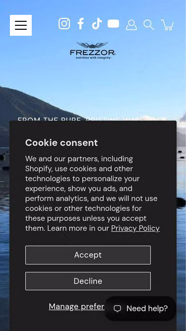 Screenshot of frezzor.net
