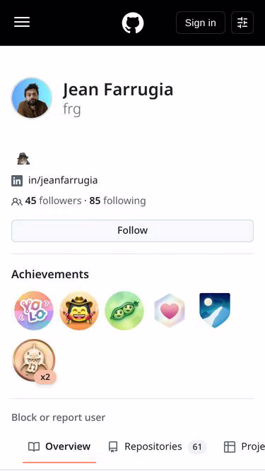 Screenshot of frg.mt