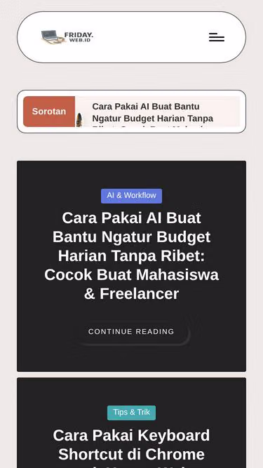 Screenshot of friday.web.id