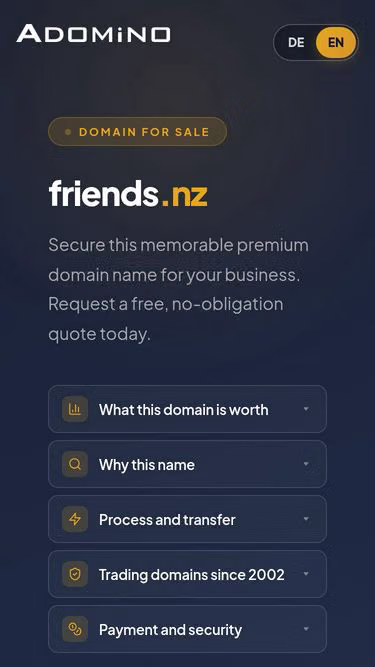 Screenshot of friends.nz