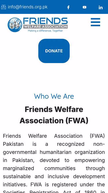Screenshot of friends.org.pk