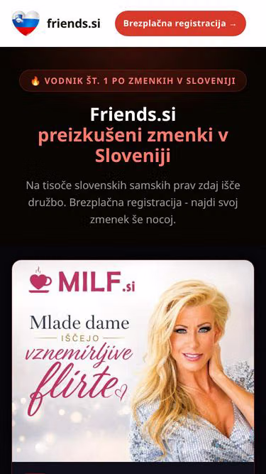 Screenshot of friends.si