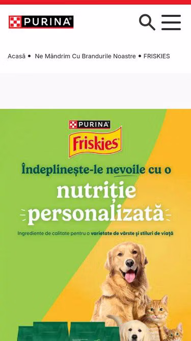 Screenshot of friskies.ro