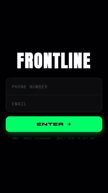 Screenshot of frontline.gallery