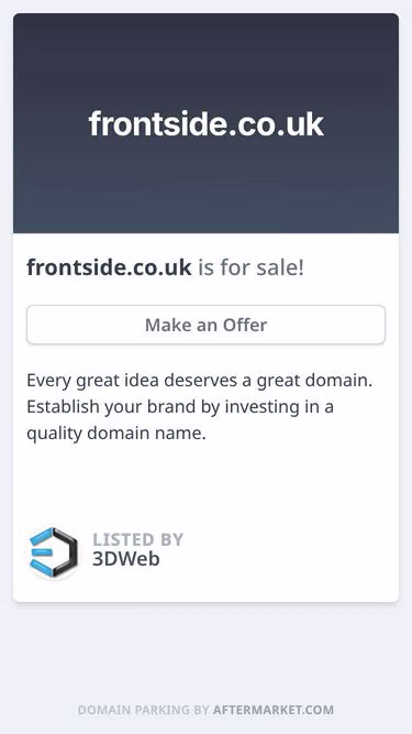 Screenshot of frontside.co.uk