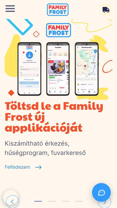 Screenshot of frost.hu