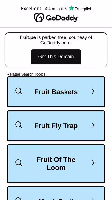 Screenshot of fruit.pe