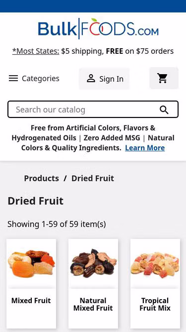 Screenshot of fruit.us