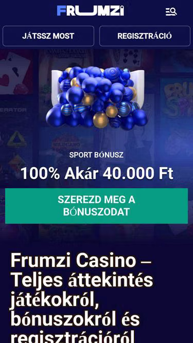 Screenshot of frumzi-casino.com