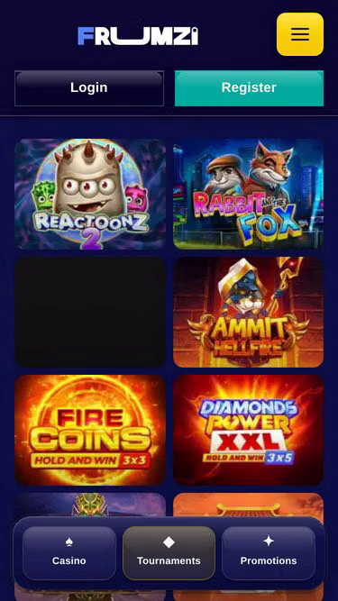 Screenshot of frumzicasino.online