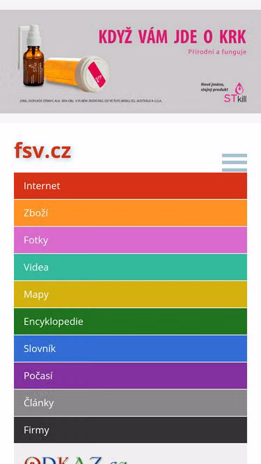 Screenshot of fsv.cz