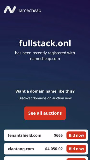 Screenshot of fullstack.onl