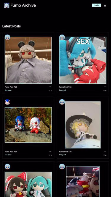 Screenshot of fumo.info
