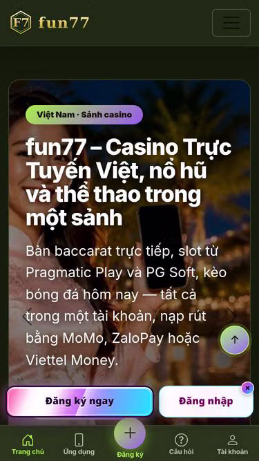 Screenshot of fun77.page