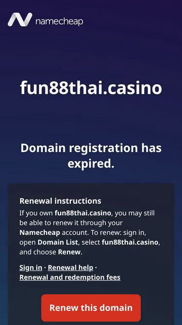 Screenshot of fun88thai.casino