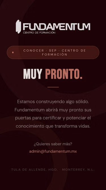 Screenshot of fundamentum.mx