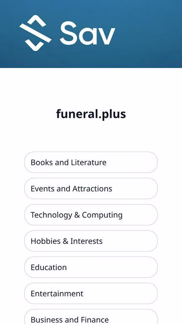 Screenshot of funeral.plus