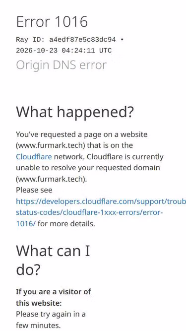 Screenshot of furmark.tech