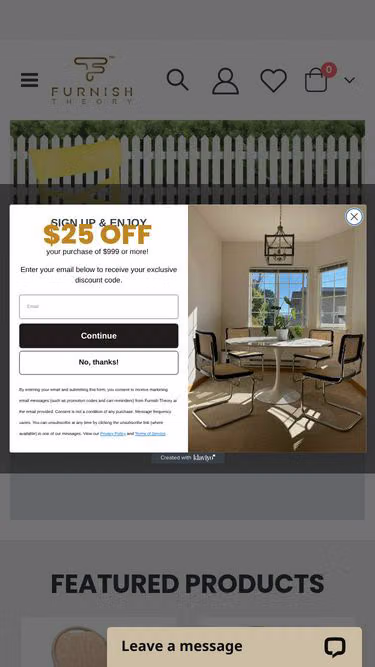 Screenshot of furnishtheory.com.co
