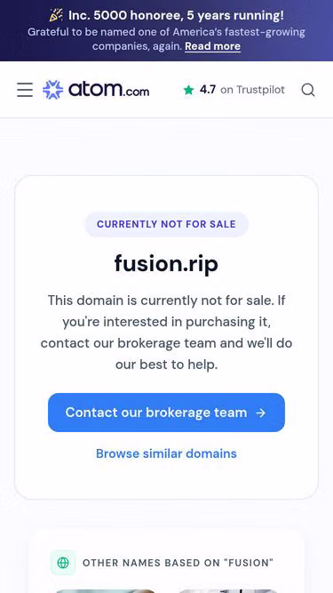 Screenshot of fusion.rip