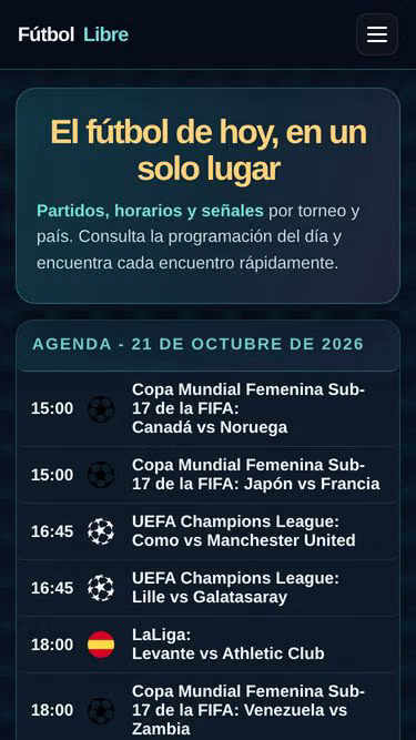 Screenshot of futbollibre.rent