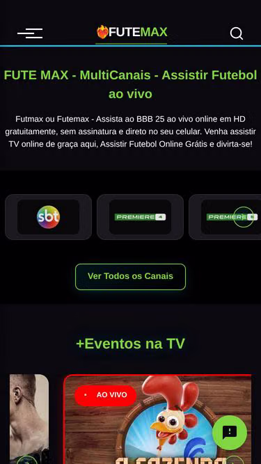 Screenshot of futemax.luxury