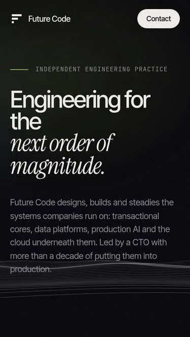 Screenshot of futurecode.pro