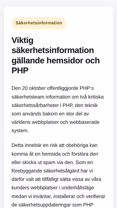 Screenshot of futureforward.se