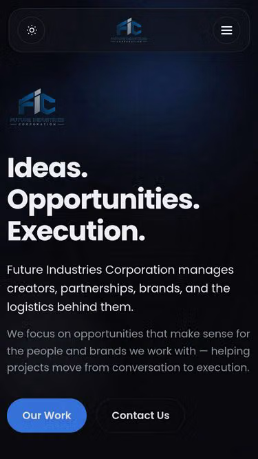 Screenshot of futureindustries.com