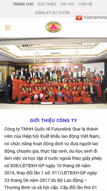 Screenshot of futurelink.net.vn